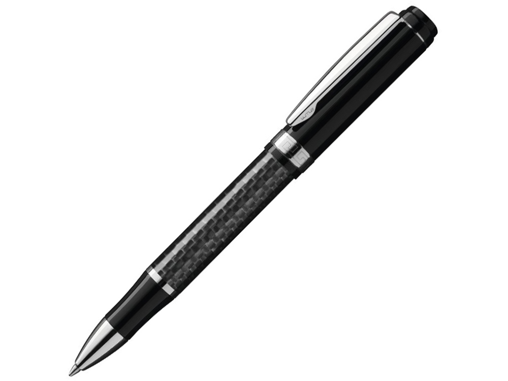 Металлическая шариковая ручка из карбонового волокна Carbon, черный-0