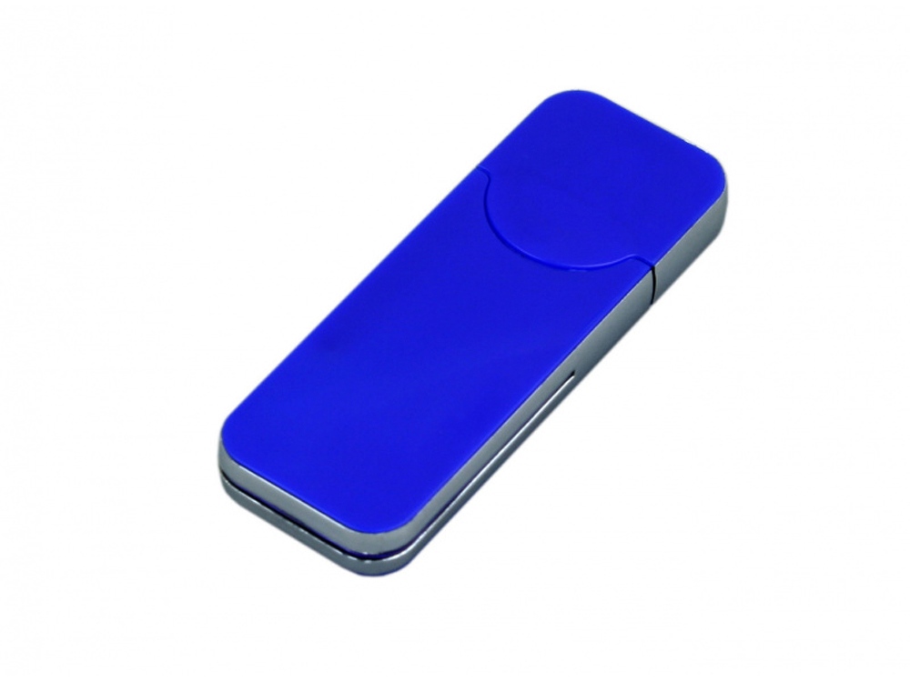 USB-флешка на 128 Гб в стиле I-phone, прямоугольнй формы, синий-0