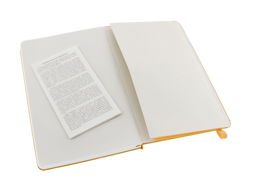 Записная книжка Moleskine Classic (в линейку) в твердой обложке, Large (13х21см), оранжевый-3