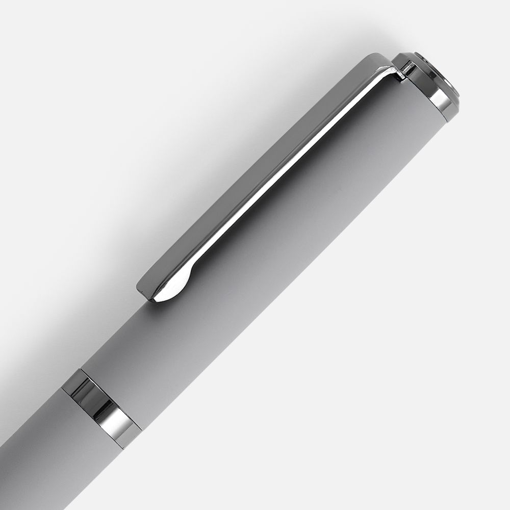 Ручка шариковая Inkish Gunmetal в футляре, серая-1