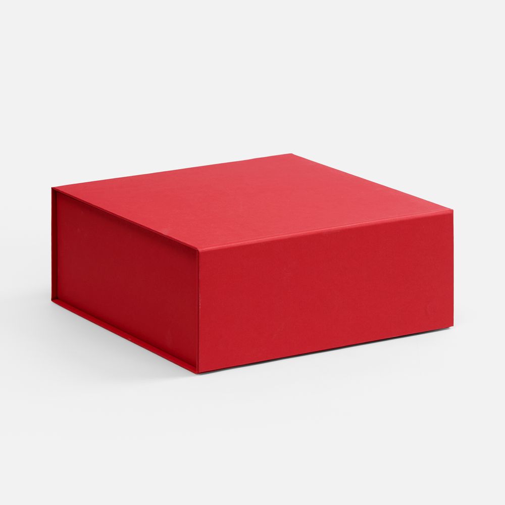 Коробка складная Quadra Fold, красная-0