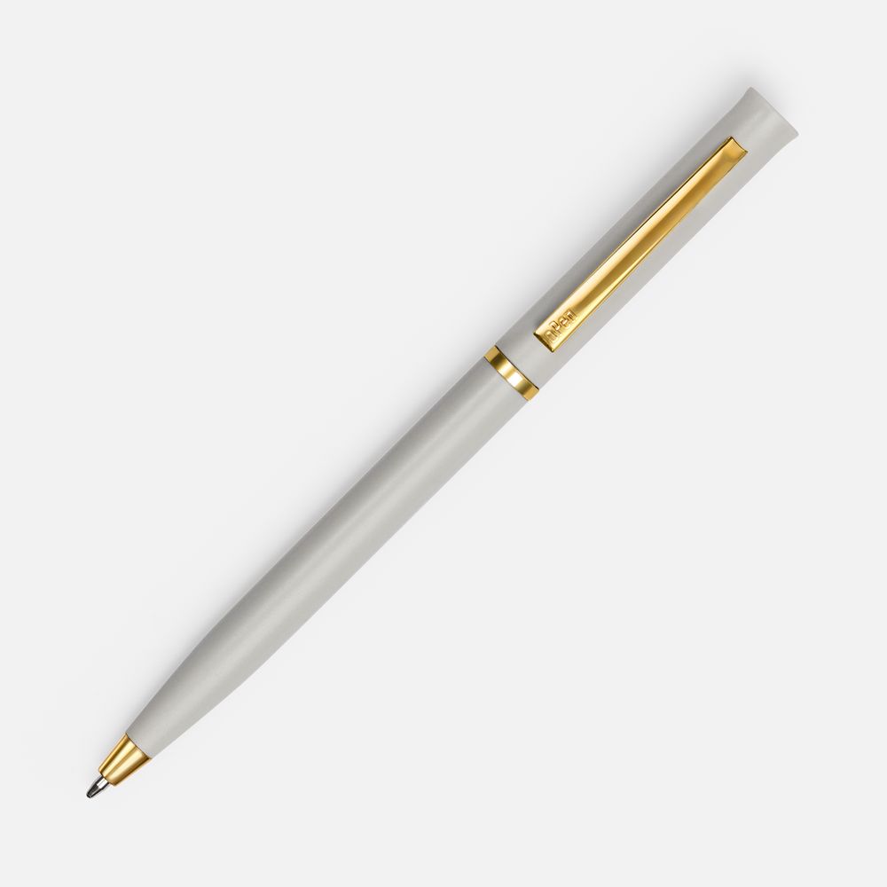 Ручка шариковая Euro Gold, серая-1