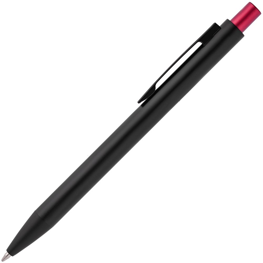 Ручка шариковая Chromatic, черная с красным-1