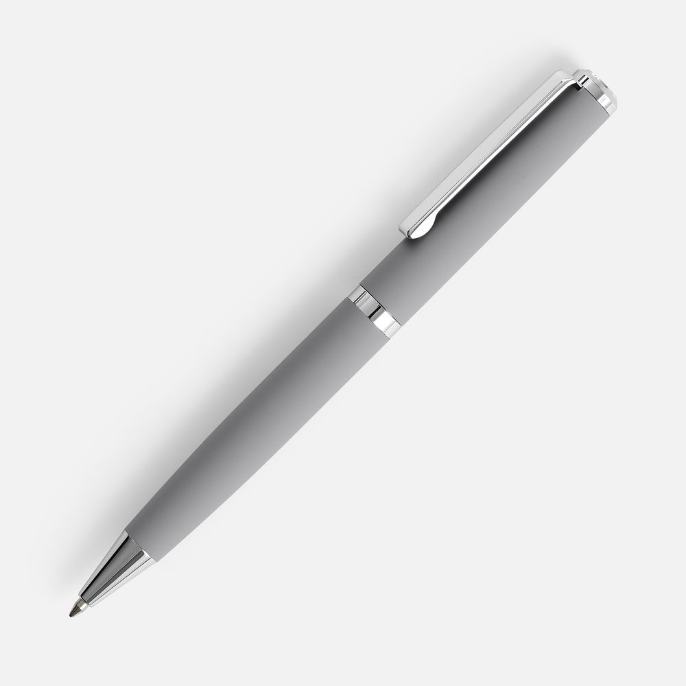 Ручка шариковая Inkish Chrome в футляре, серая-1