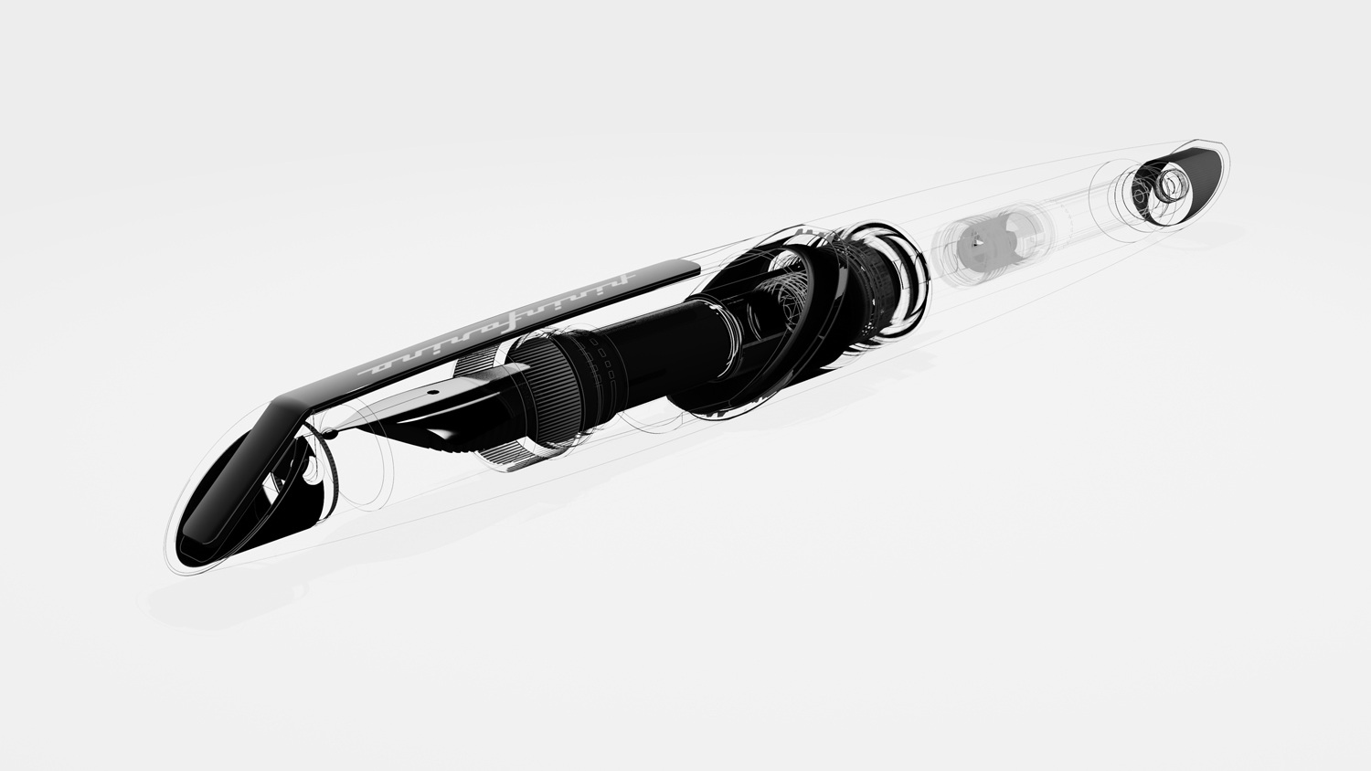 Перьевая ручка PININFARINA PF Two BLACK-8