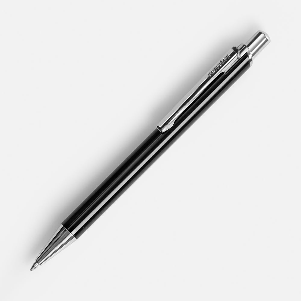 Ручка шариковая Arvent Glossy, черная-0
