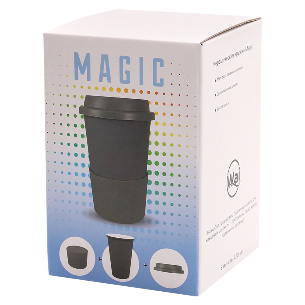Кружка Magic To Go, Темно-синий/ серый-1