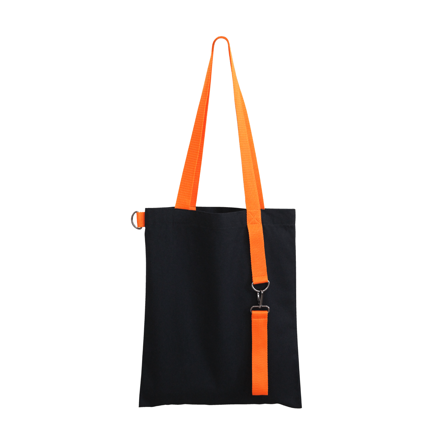 Шоппер Superbag black (чёрный с оранжевым)-2