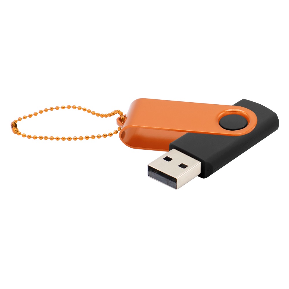 Флешка Designer To Go 2.0 USB 16Gb, Черный/оранжевый-0
