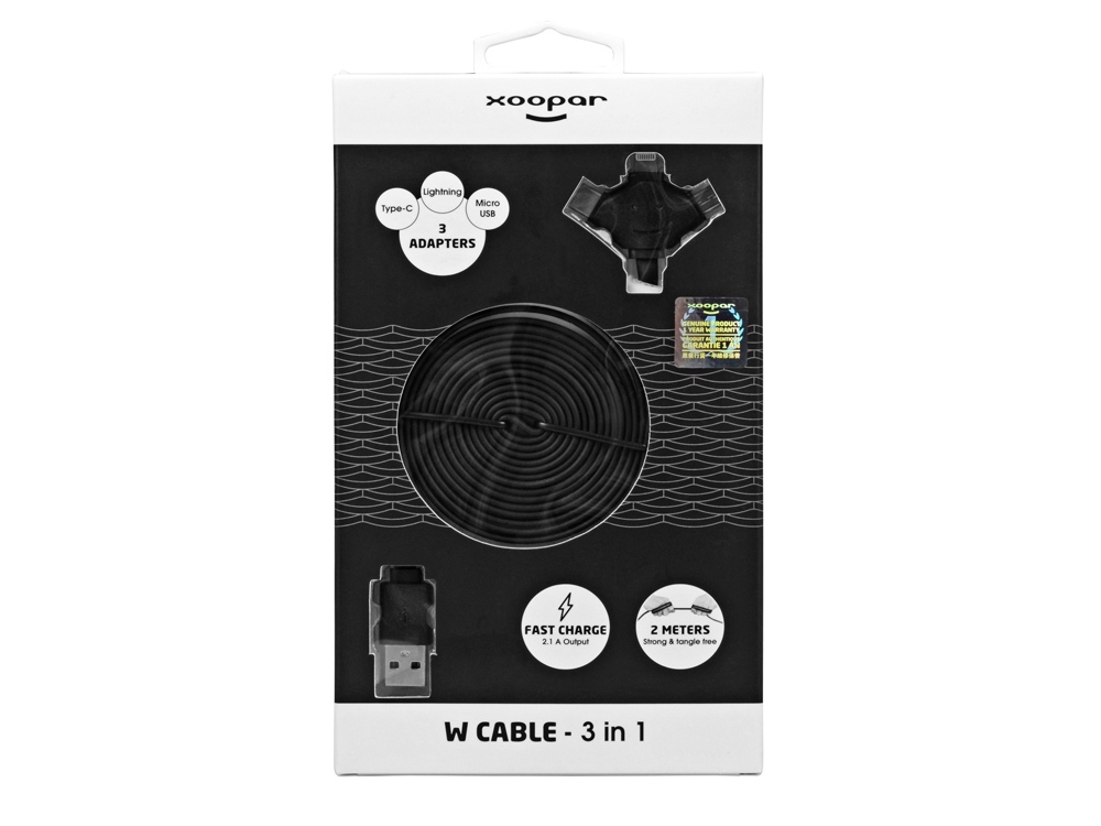 USB-переходник XOOPAR W CABLE 3 в 1-3