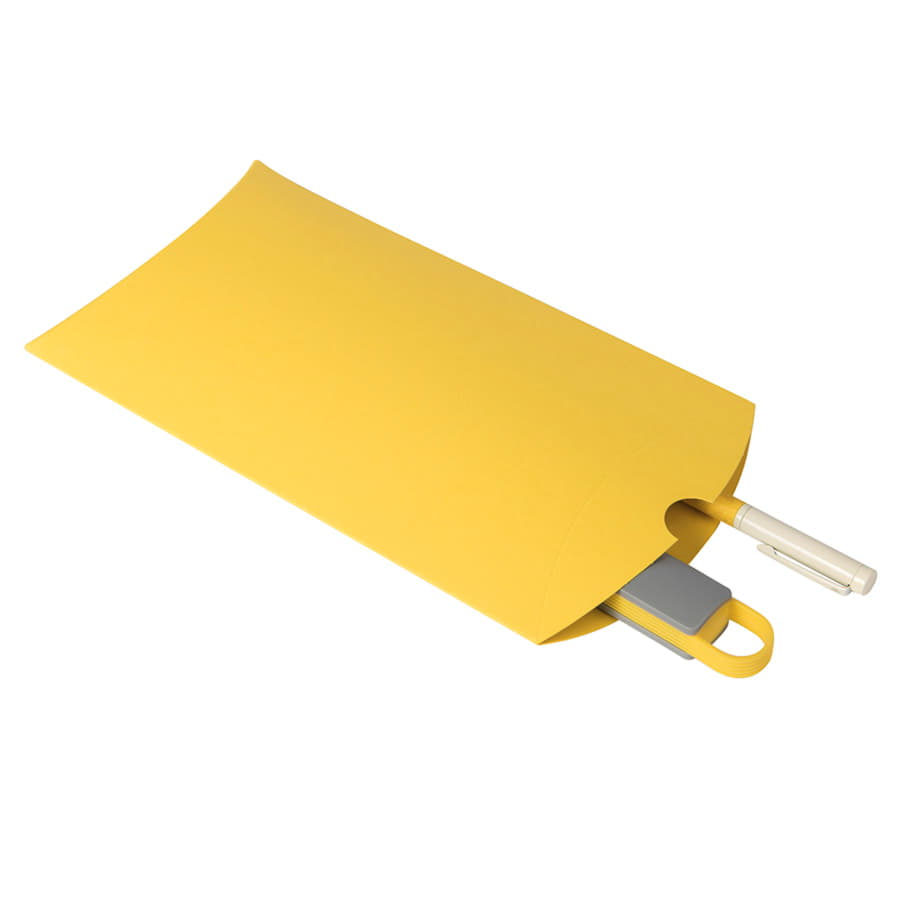 Коробка подарочная PACK размер 23 x 16 x 4 см, желтый-2