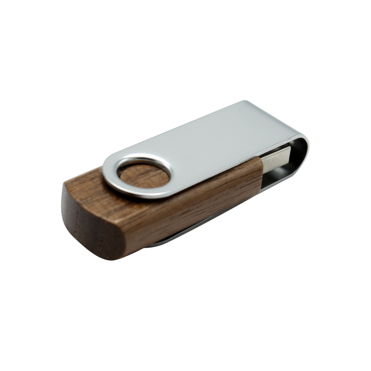 Флешка Twist wood 16 Гб wooden color, Коричневый-0