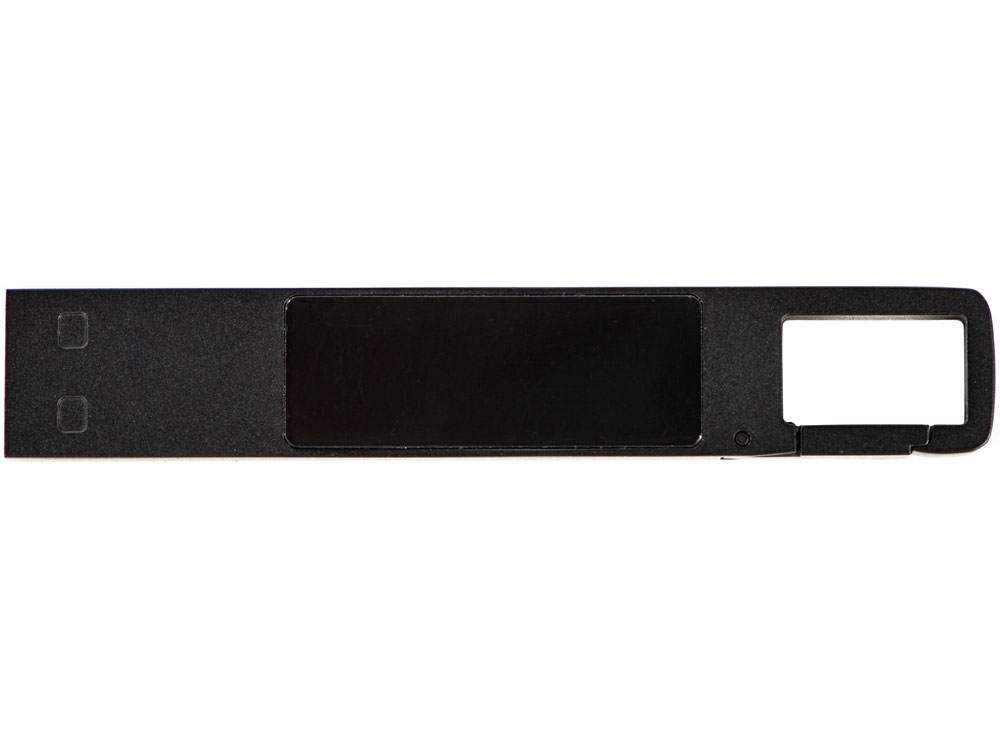 USB 2.0- флешка на 32 Гб c подсветкой логотипа Hook LED, темно-серый, белая подсветка-1