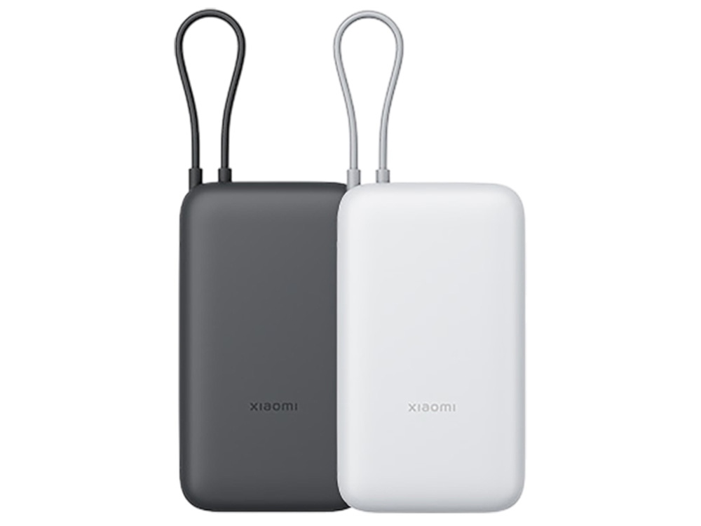Внешний аккумулятор с встроенным кабелем Xiaomi Power Bank 20000mAh (Integrated Cable) GL Dark Gray-4