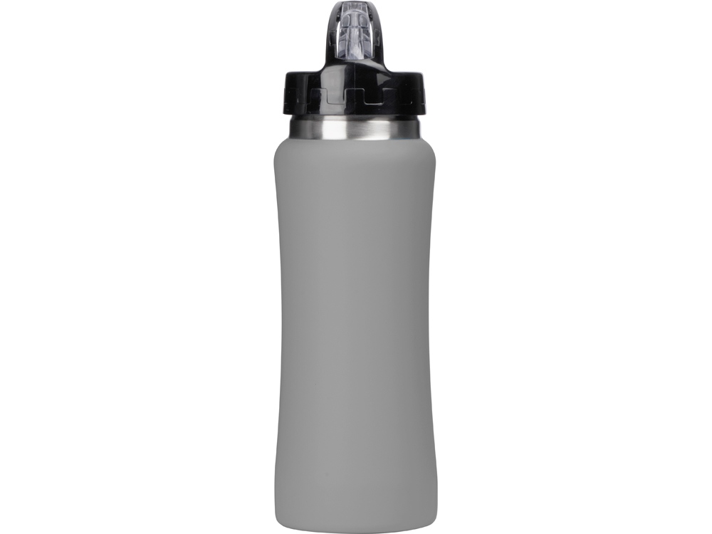 Бутылка для воды Bottle C1, сталь, soft touch, 600 мл, серый-4