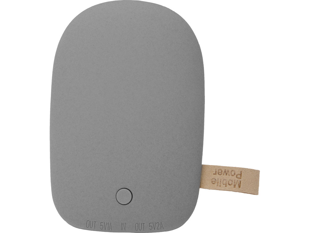 Внешний аккумулятор в форме камня Stone, 7800 mAh, серый-2