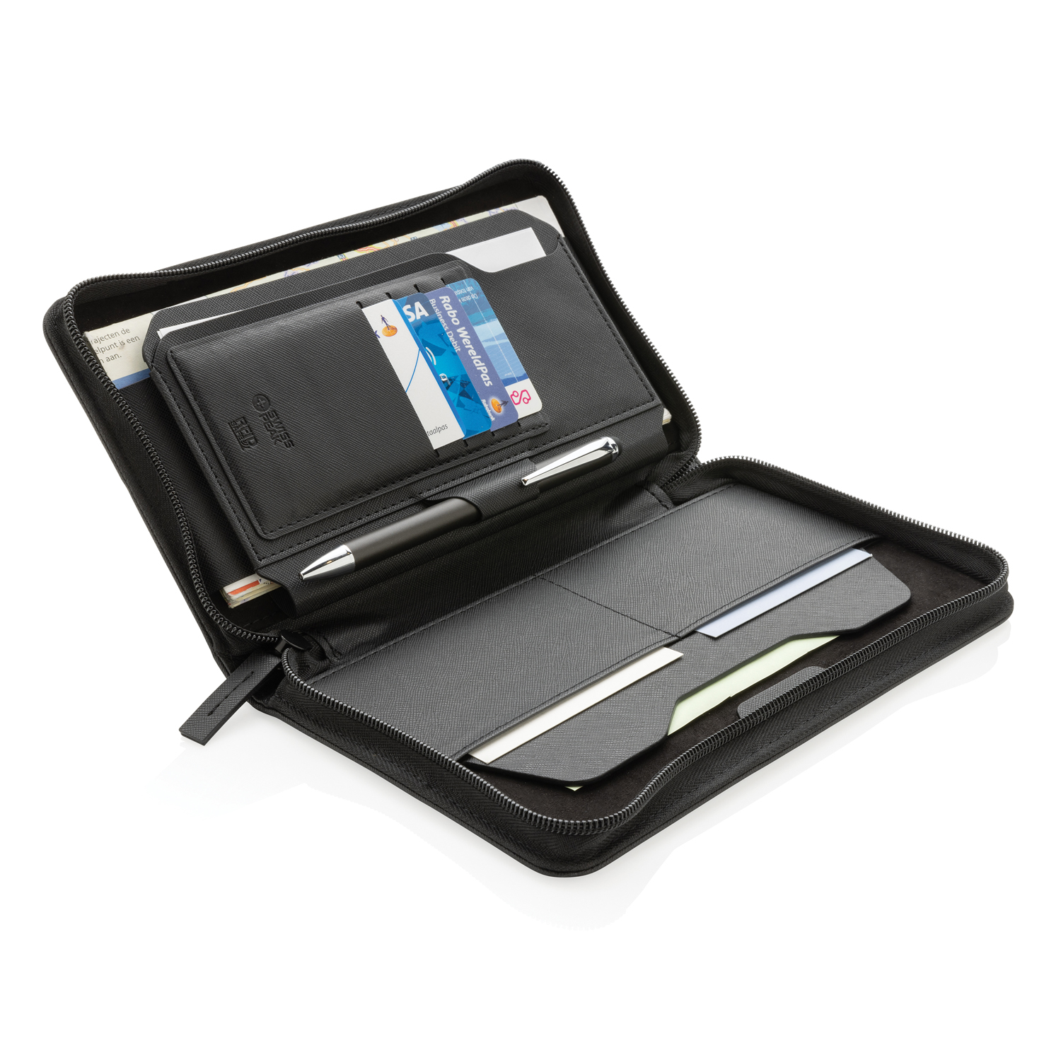 Дорожный органайзер Swiss Peak Heritage из rPU RCS с RFID-защитой-7