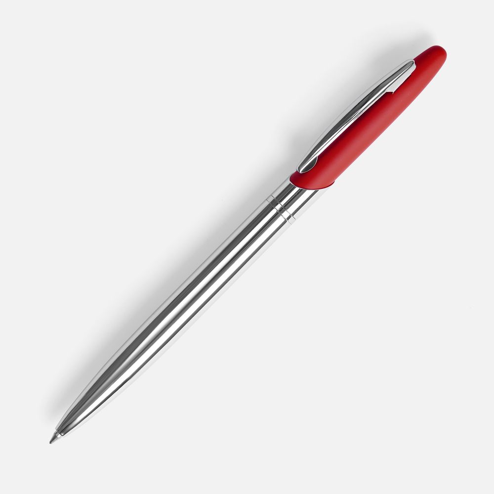 Ручка шариковая Dagger Soft Touch, красная-0
