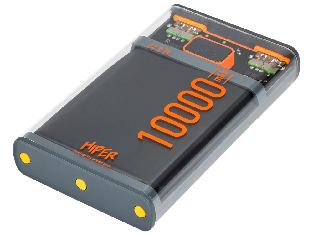 Внешний аккумулятор CORE X, 10000 mAh, черный-5