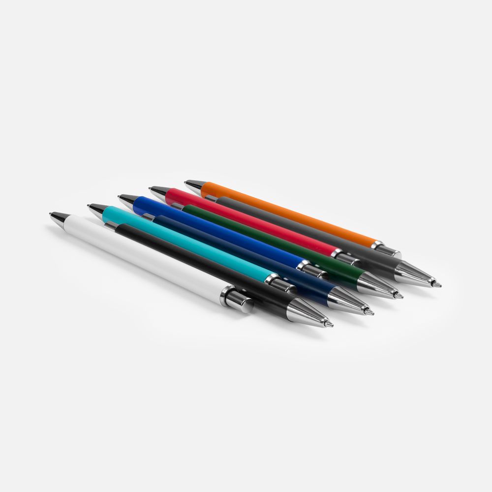 Ручка шариковая Slim Beam, черная-4