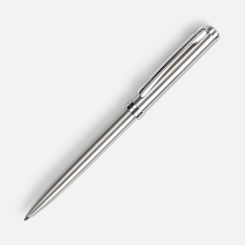 Ручка шариковая Delgado, серебристая-1