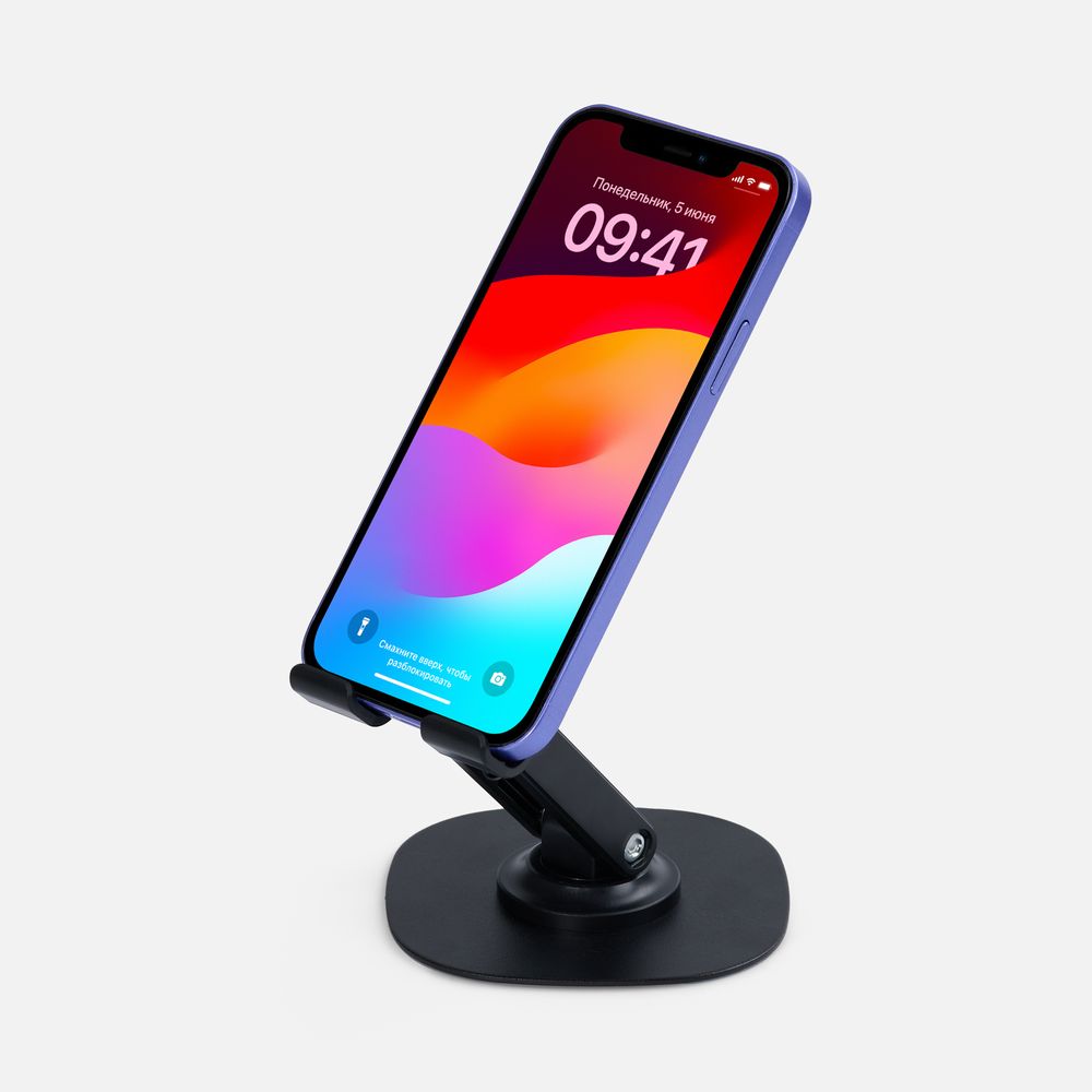 Подставка для смартфона Smartic Light, черная-3
