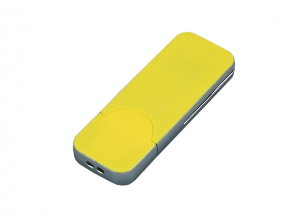 USB-флешка на 64 ГБ в стиле I-phone, прямоугольнй формы, желтый-0