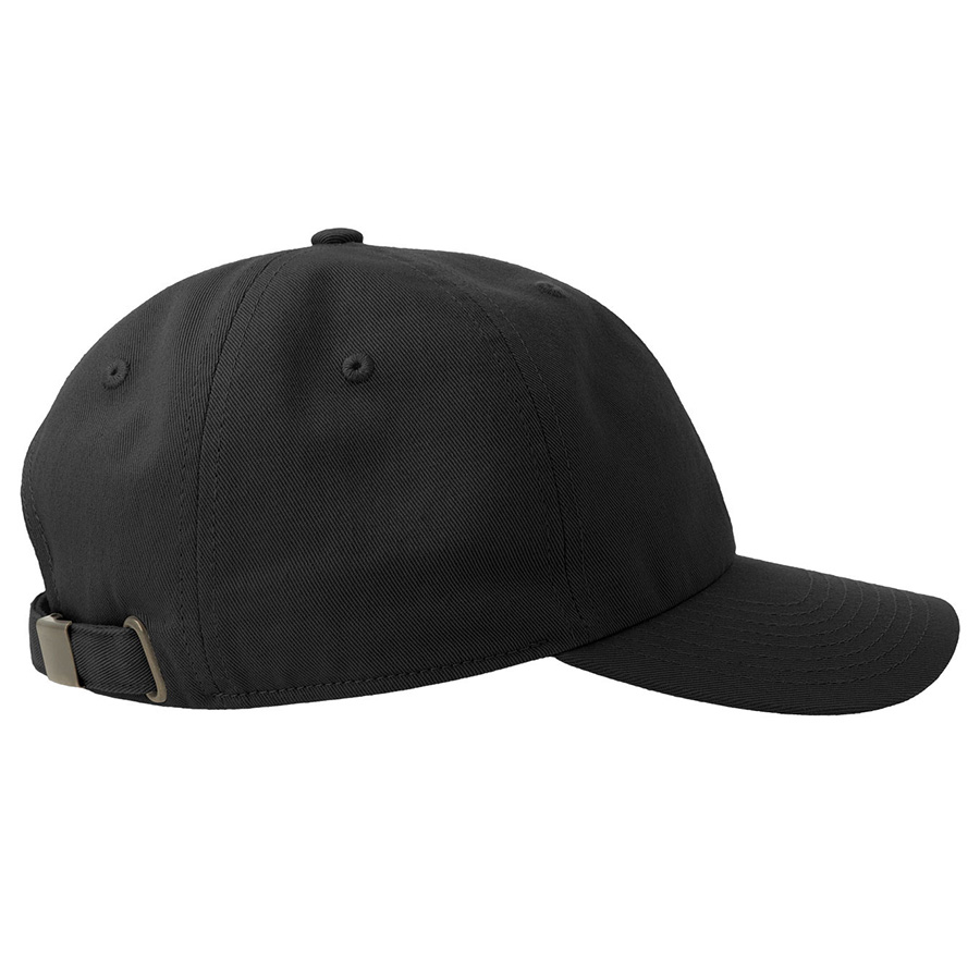 Бейсболка DAD HAT-S, 6 клиньев, металлическая застежка, черный-6