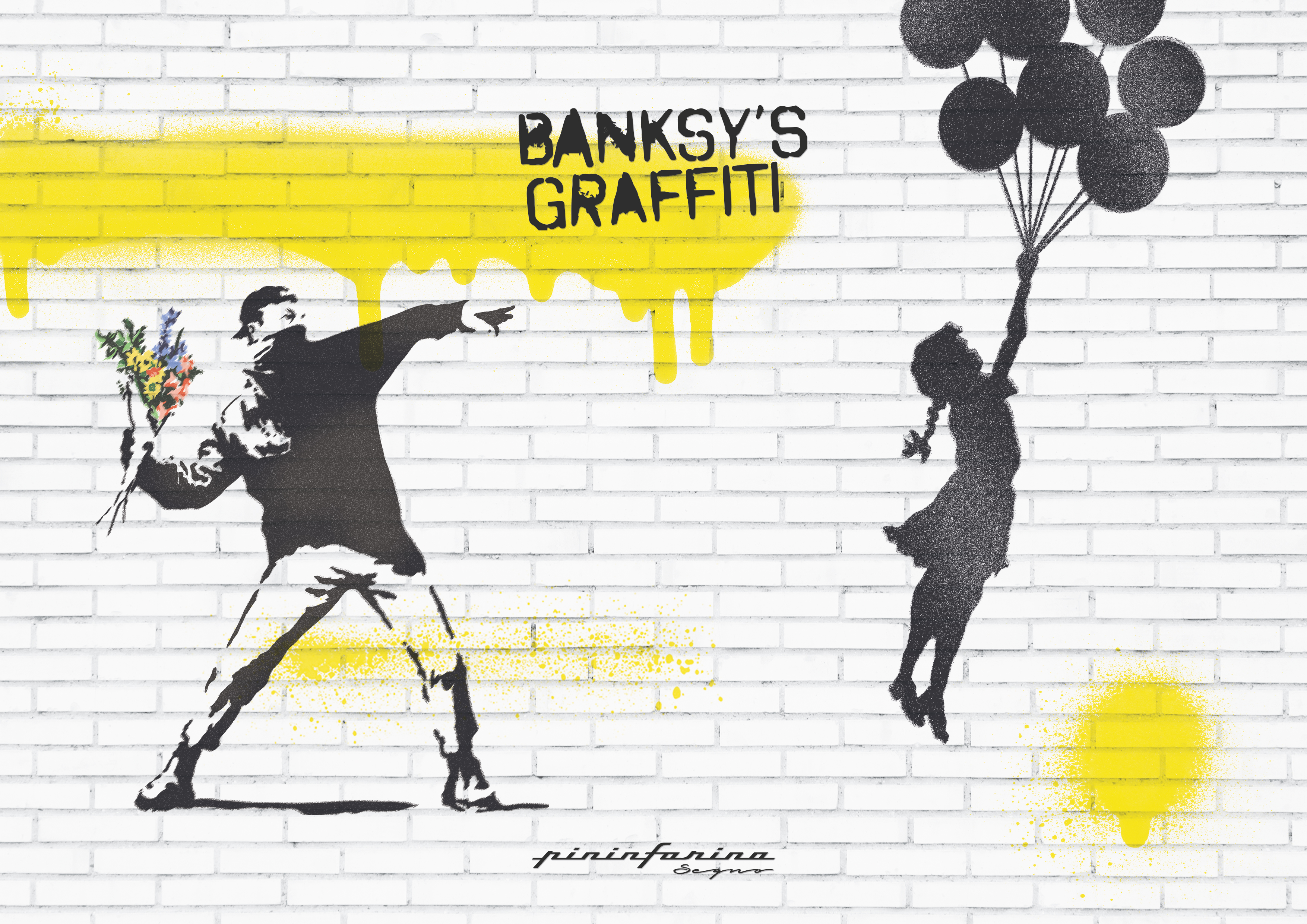 Тетрадь Pininfarina Stone Paper Banksy Метатель цветов 14х21см каменная бумага, 64 листа, линованная-9