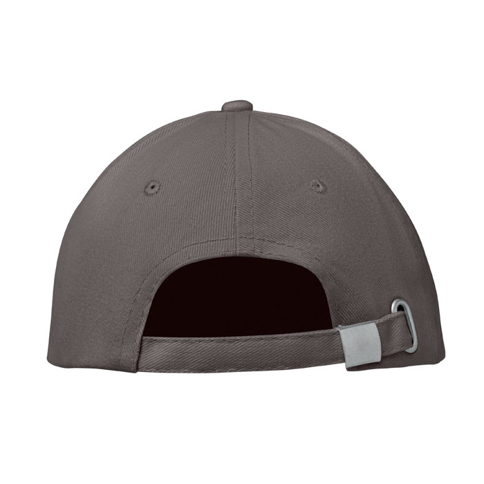 6 panel baseball cap, tемно-серый-1