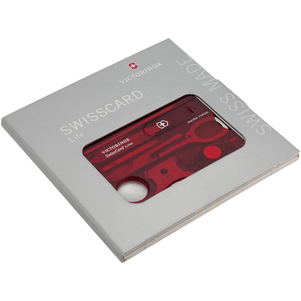 Набор инструментов SwissCard Lite, красный-2