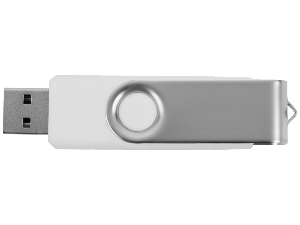 USB/micro USB-флешка 2.0 на 16 Гб Квебек OTG, белый-4