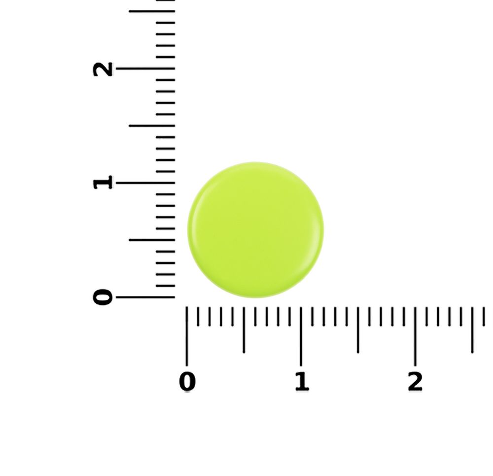 Кнопка Clavis, M, желтый неон-2