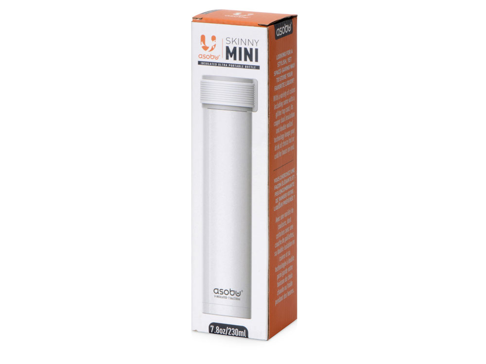 Термос SKINNY MINI, белый-12