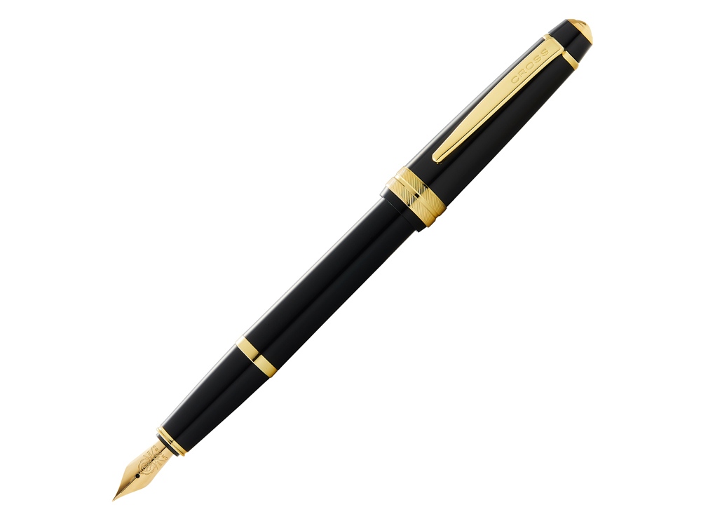 Перьевая ручка Cross Bailey Light Polished Black Resin and Gold Tone, перо F-0