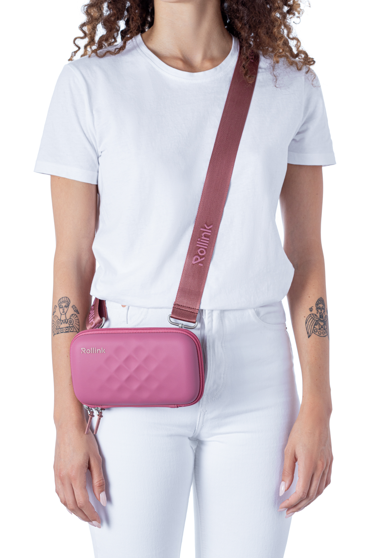 Дорожная сумочка Rollink Mini Bag Tour 21x12x6 см, ярко-розовая-6