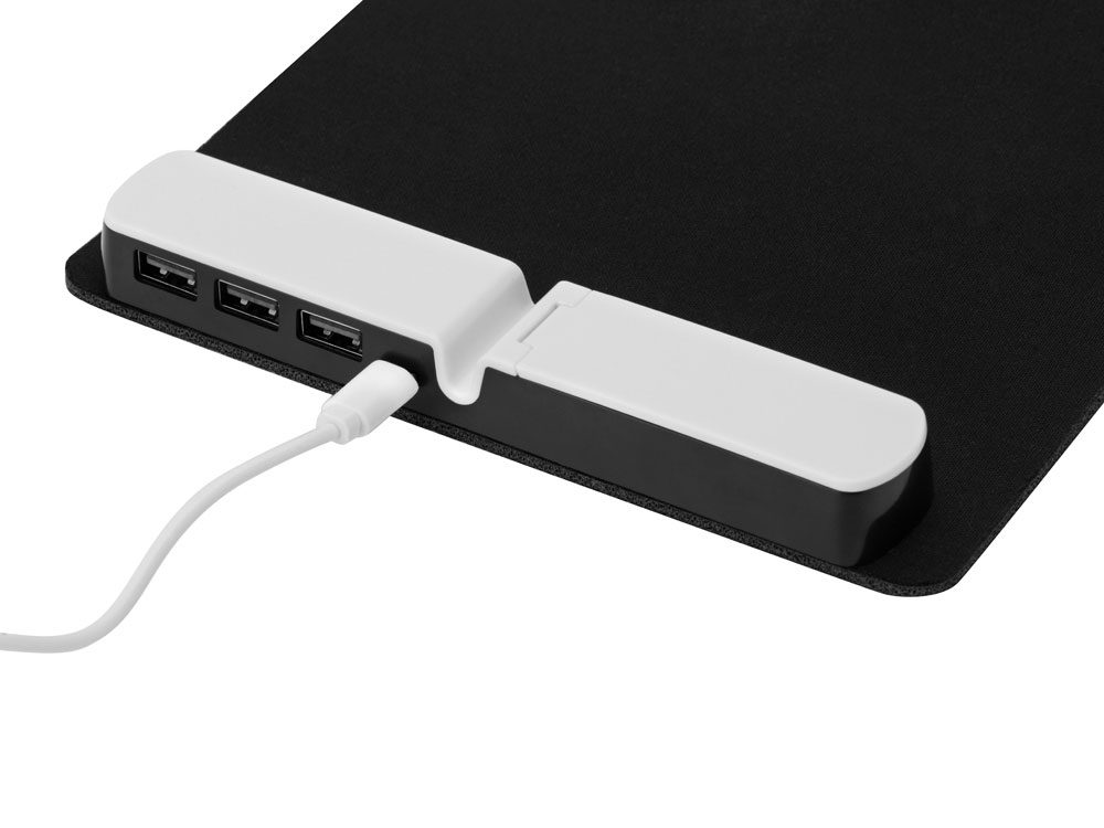 Коврик для мыши со встроенным USB-хабом Plug-3