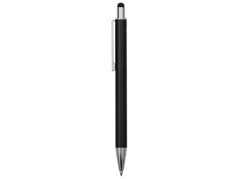 Ручка металлическая шариковая Groove Touch Recy, черный-2