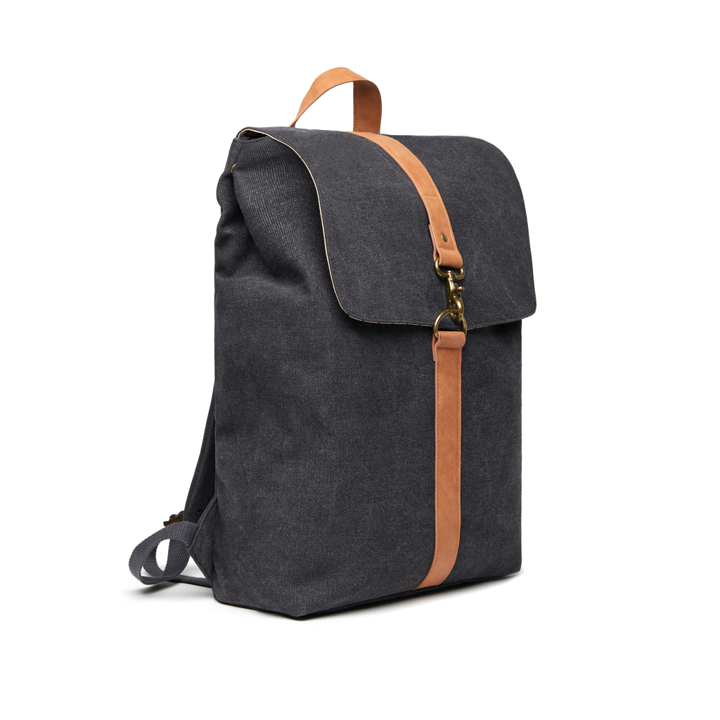 Рюкзак VINGA Bosler из переработанного канваса GRS, 15’’ черный-2