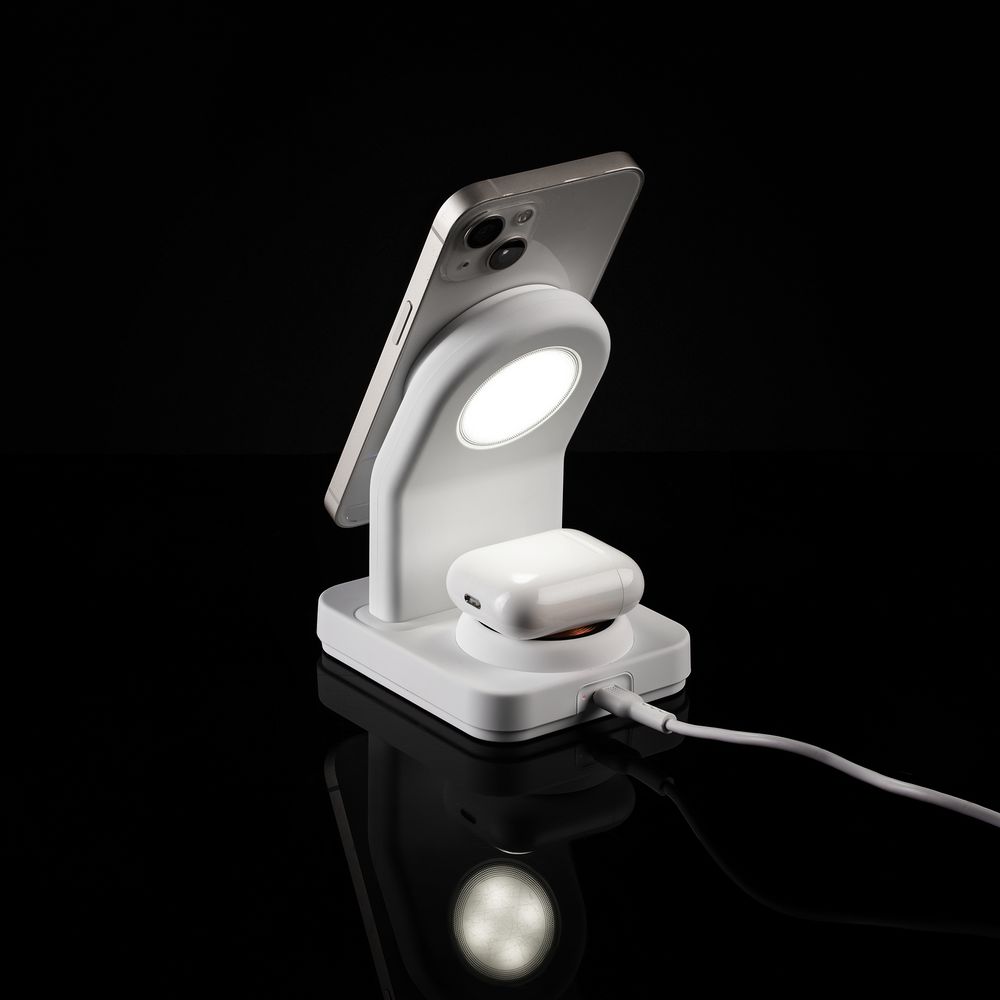 Зарядная станция с подсветкой Cooper Duo, белая-4