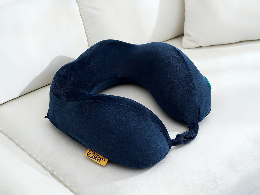 Подушка для путешествий массажная Travel Blue Massage Tranquility Pillow (217), цвет темно-синий-0