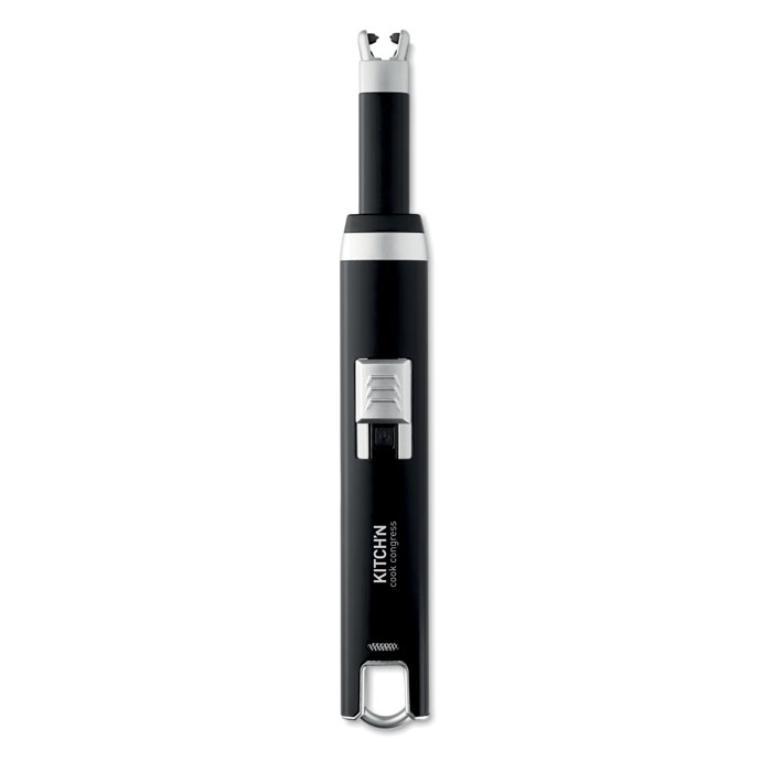 Большая USB зажигалка, черный-5