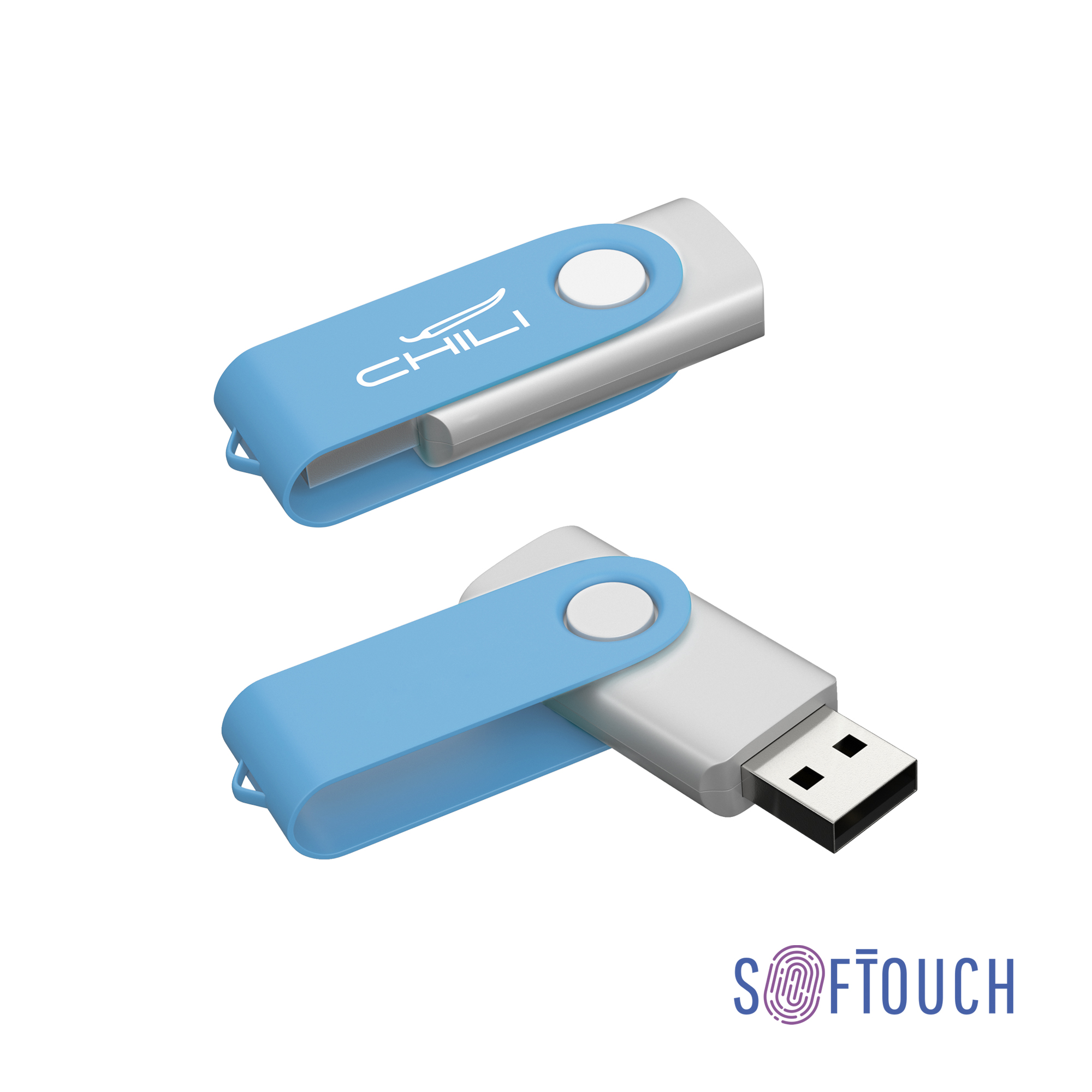 Флеш-карта "Vostok", объем памяти 16GB, покрытие soft touch#-0