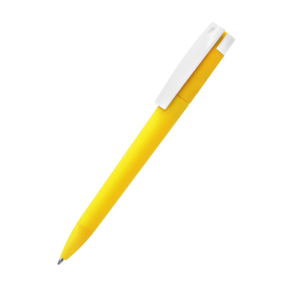 Ручка пластиковая T-pen софт-тач, Жёлтый-0