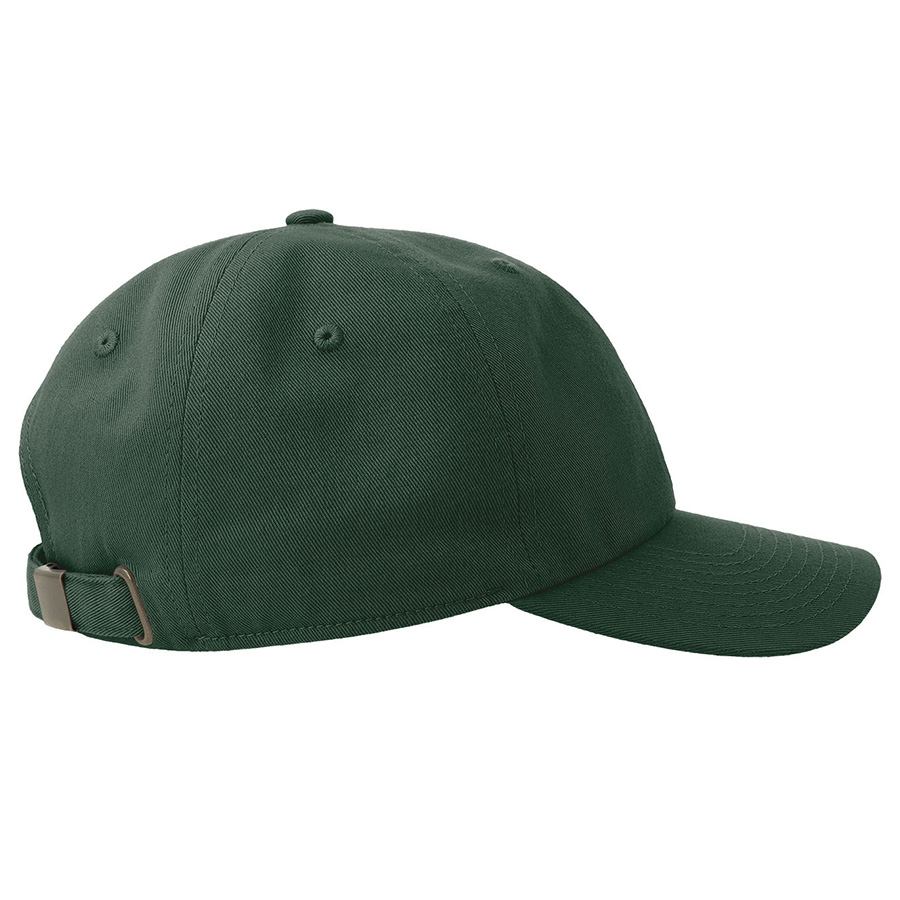 Бейсболка DAD HAT-S, 6 клиньев, металлическая застежка, темно-зелёный-6