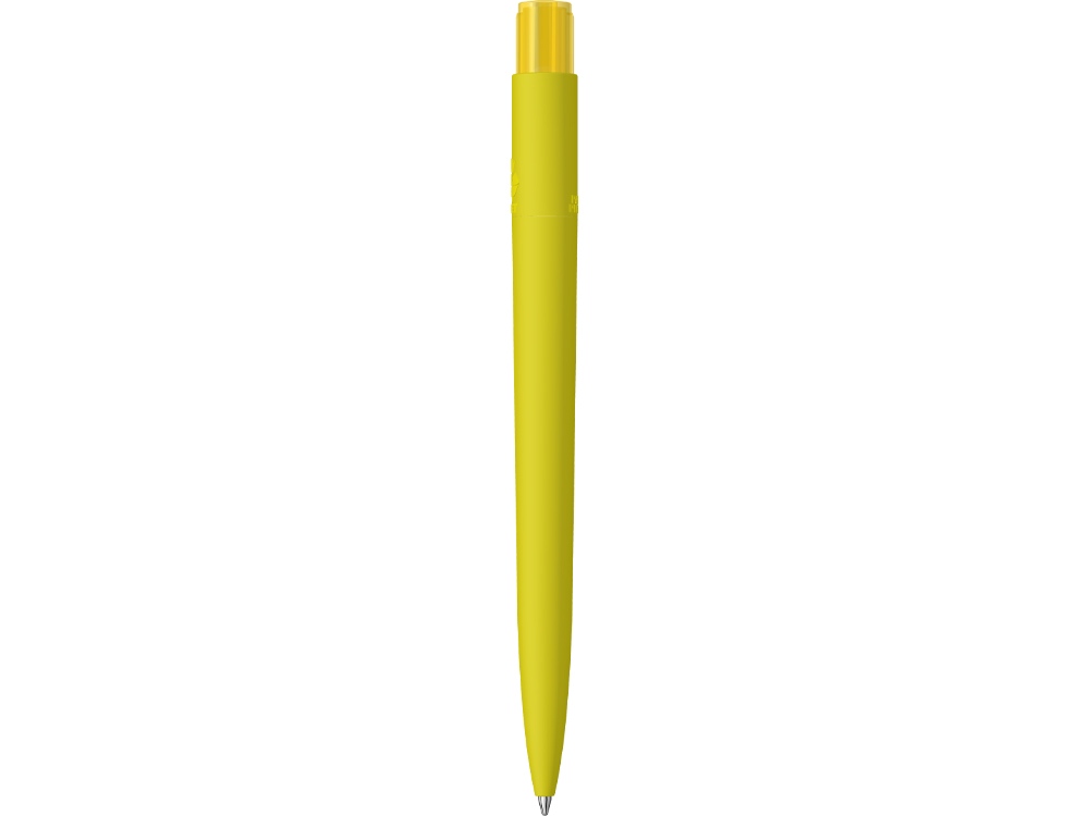 Шариковая ручка RECYCLED PET PEN PRO K transparent GUM soft-touch, желтый-3