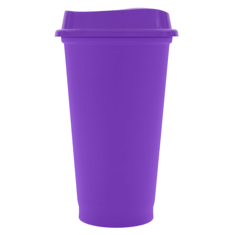 Стакан с крышкой Color Cap, фиолетовый-1