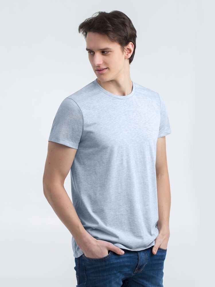 Футболка мужская Regent Fit 150, голубой меланж-2