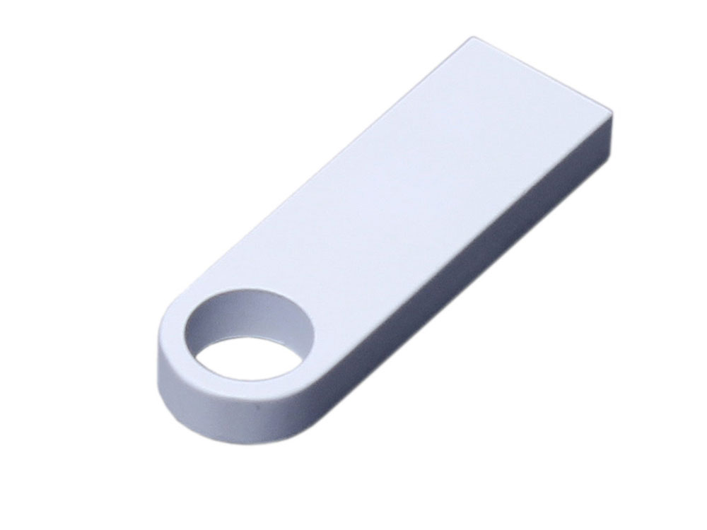 USB 3.0-флешка на 128 Гб с мини чипом и круглым отверстием, белый-0