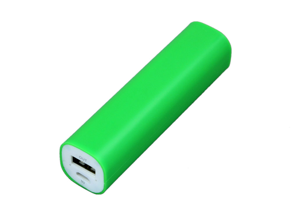 PB030 Универсальное зарядное устройство power bank  прямоугольной формы. 2600MAH. Зеленый-0